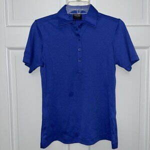 NEW Galvin Green Womens GOLF Polo Small Iris Blue Solid Short Sleeve
